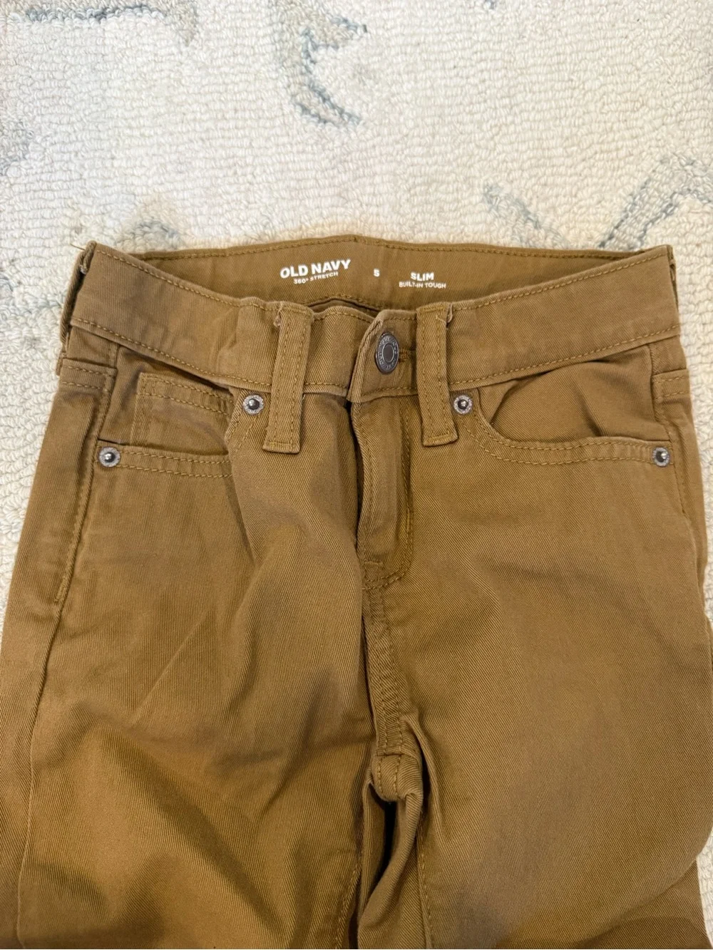 Old Navy Men's Tan Straight-Leg Chinos